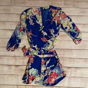 Floral Long-Sleeve Romper